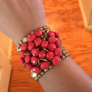 Golden mesh cuff bracelet (UEC)